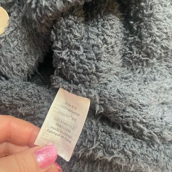 Barefoot Dreams CozyChic Dark Grey Cardigan Sweater Plus Size XXL - Picture 7 of 9